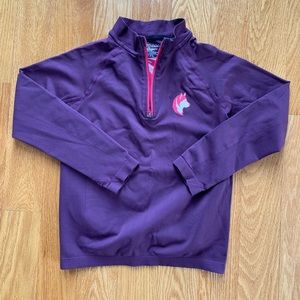 Half zip base layer